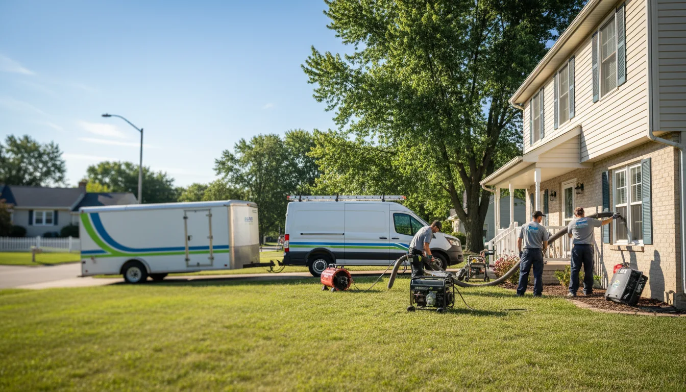 Flooded Basement Restoration And Cleanup With Repair in De Soto, MO near me